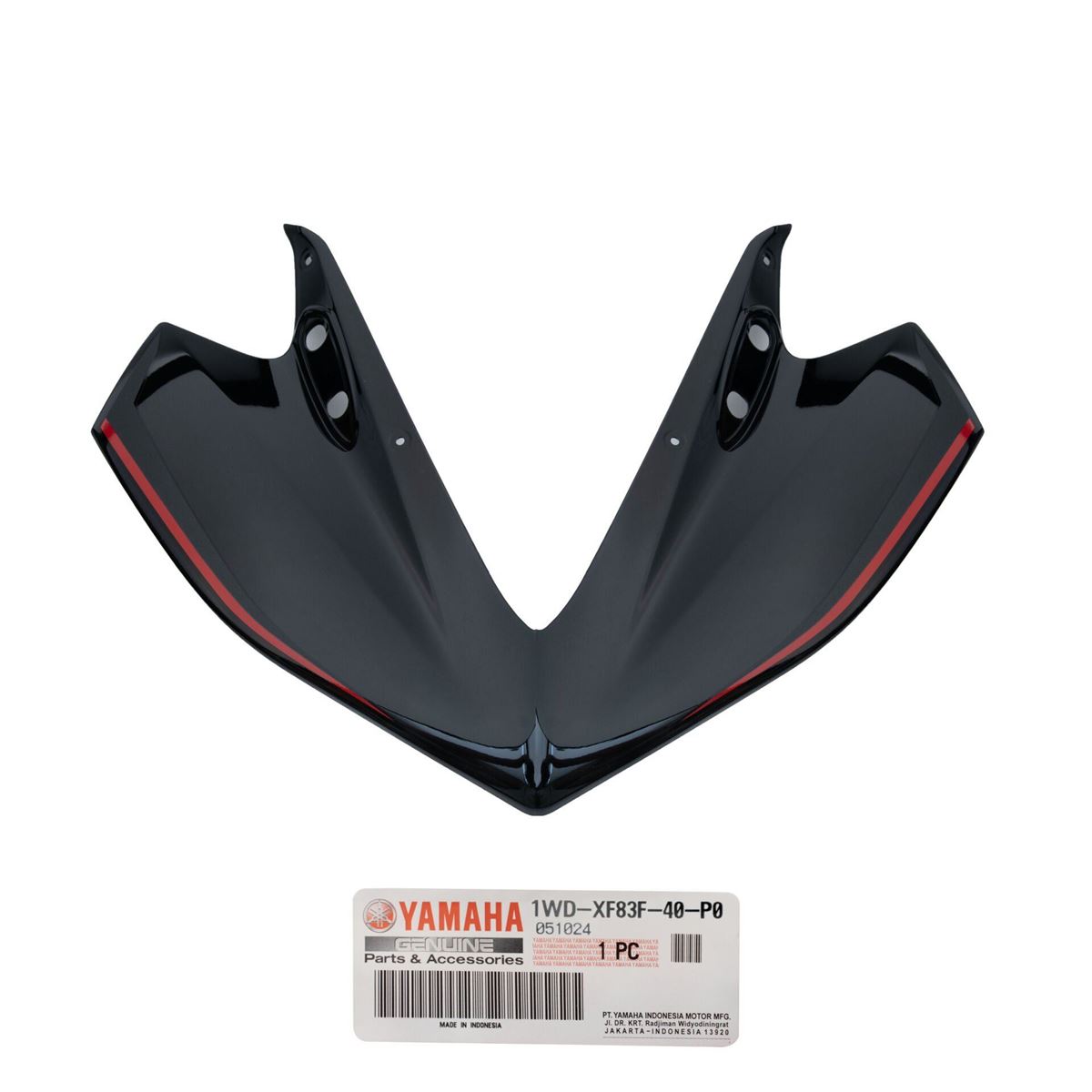 Yamaha R25 2015-2018 Parlak Siyah Kafa Grenajı resmi