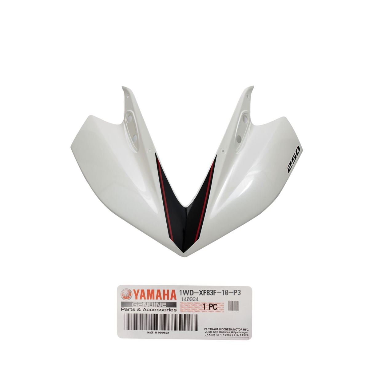 Yamaha R25 2015-2018 Beyaz Kafa Grenajı resmi