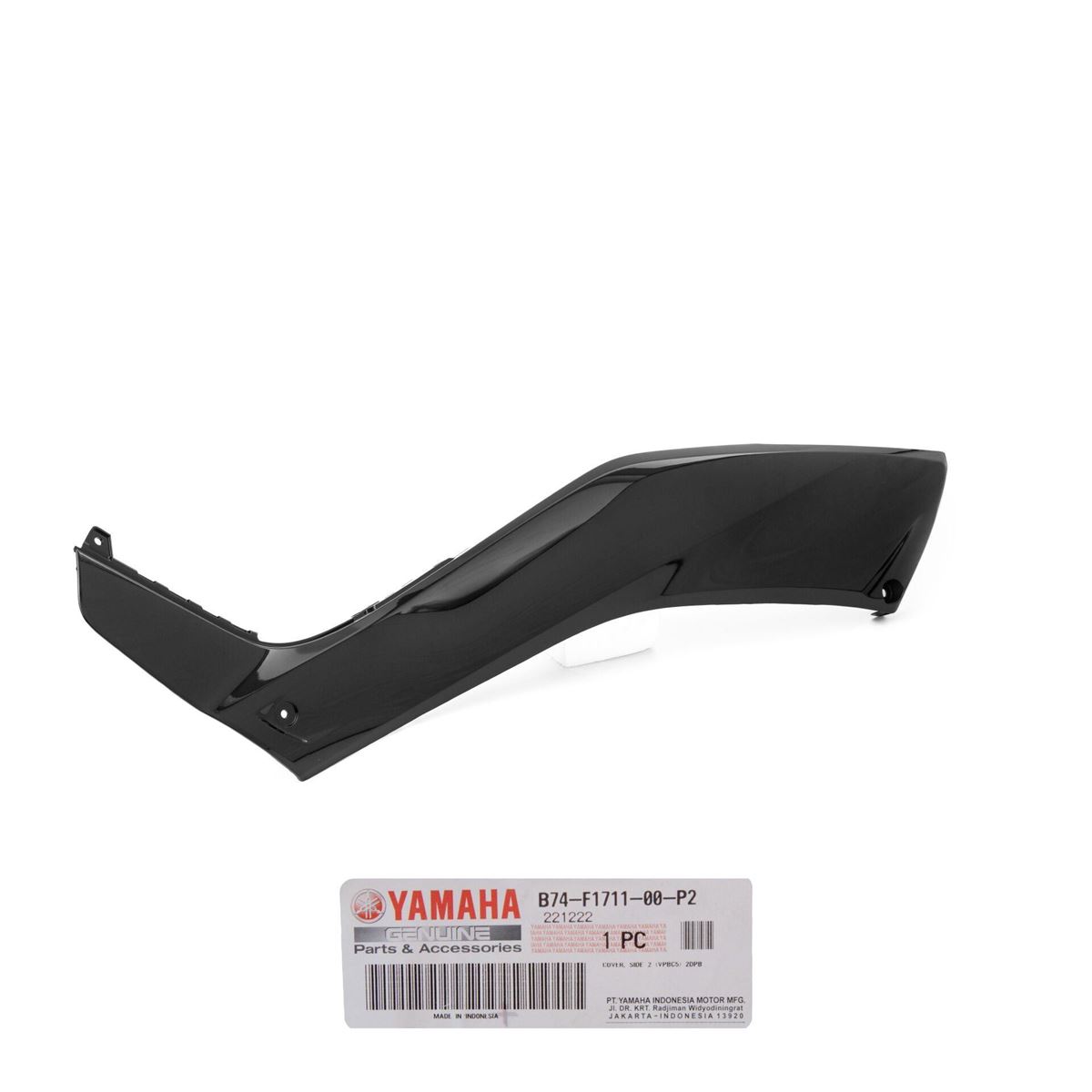 Yamaha Xmax 125 Xmax 250 Xmax 300 Xmax 400 2018-2023 Sol Yan Granaj Parlak Siyah resmi